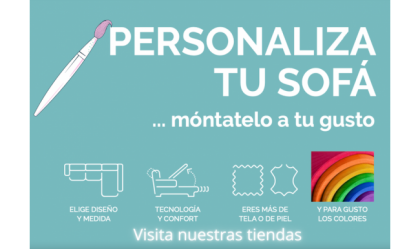 Sofá cama  de 205 cm moderno y barato en Mallorca.