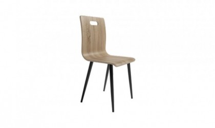 Pack de 4 sillas de comedor contrachapado curvado con cinco acabados en Mallorca.