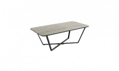 Mesa de centro rectangular con patas metálicas
