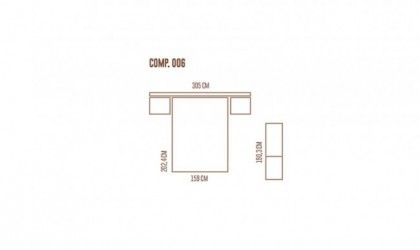 Dormitorio completo tapizado en madera