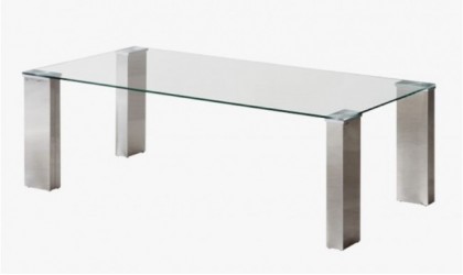 Mesa de centro de cristal de 110 cm en Mallorca.