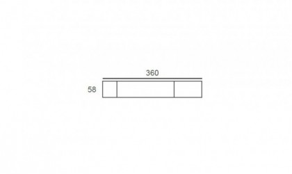 Cama abatible horizontal disponible en 135 y 150cm.