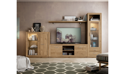 +5 Mueble de salón en tonos madera