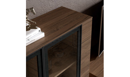 Mueble de salón moderno en colores Nómada y Petrol