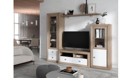+4 Comedores en tonos blancos y madera 240cm