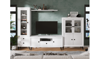 Comedor modular en blanco