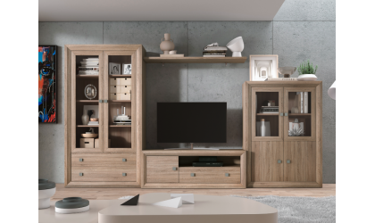 +2 Comedor madera/blanco