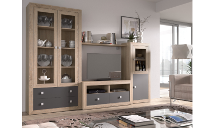 +4 Comedor blanco/madera/pizarra/tibet