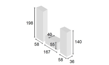 +6 Comedor vitrina y bodeguero una puerta blanco/madera/pizarra/tibet