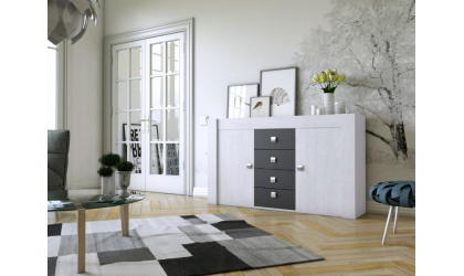 +2 Aparador madera/ blanco tibet/pizarra