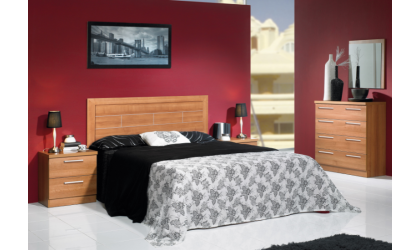 Dormitorio de matrimonio moderno con opcion de blanco o madera