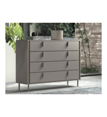 Dormitorio contemporáneo con cabecero retroiluminado y líneas arquitectónicas