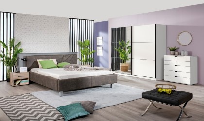 Armario 220cm Puertas Correderas color Gris